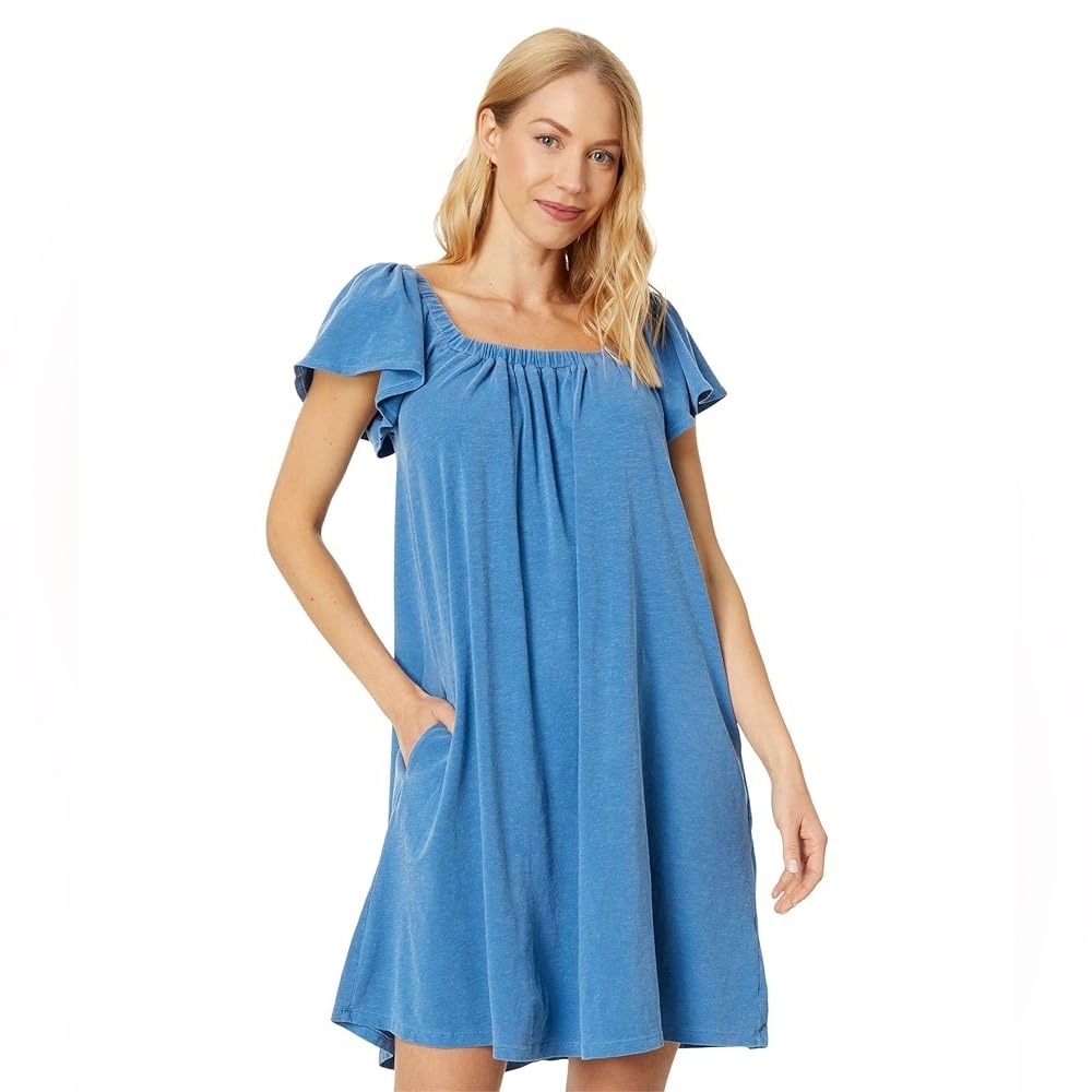 Sundry Mini Trapeze Dress